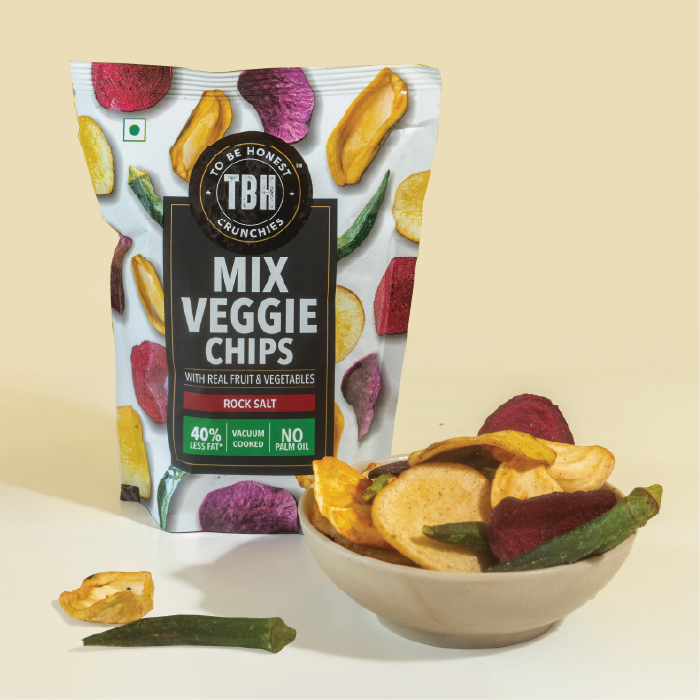 Mix Veggie Chips with Rock Salt (60 Gms)